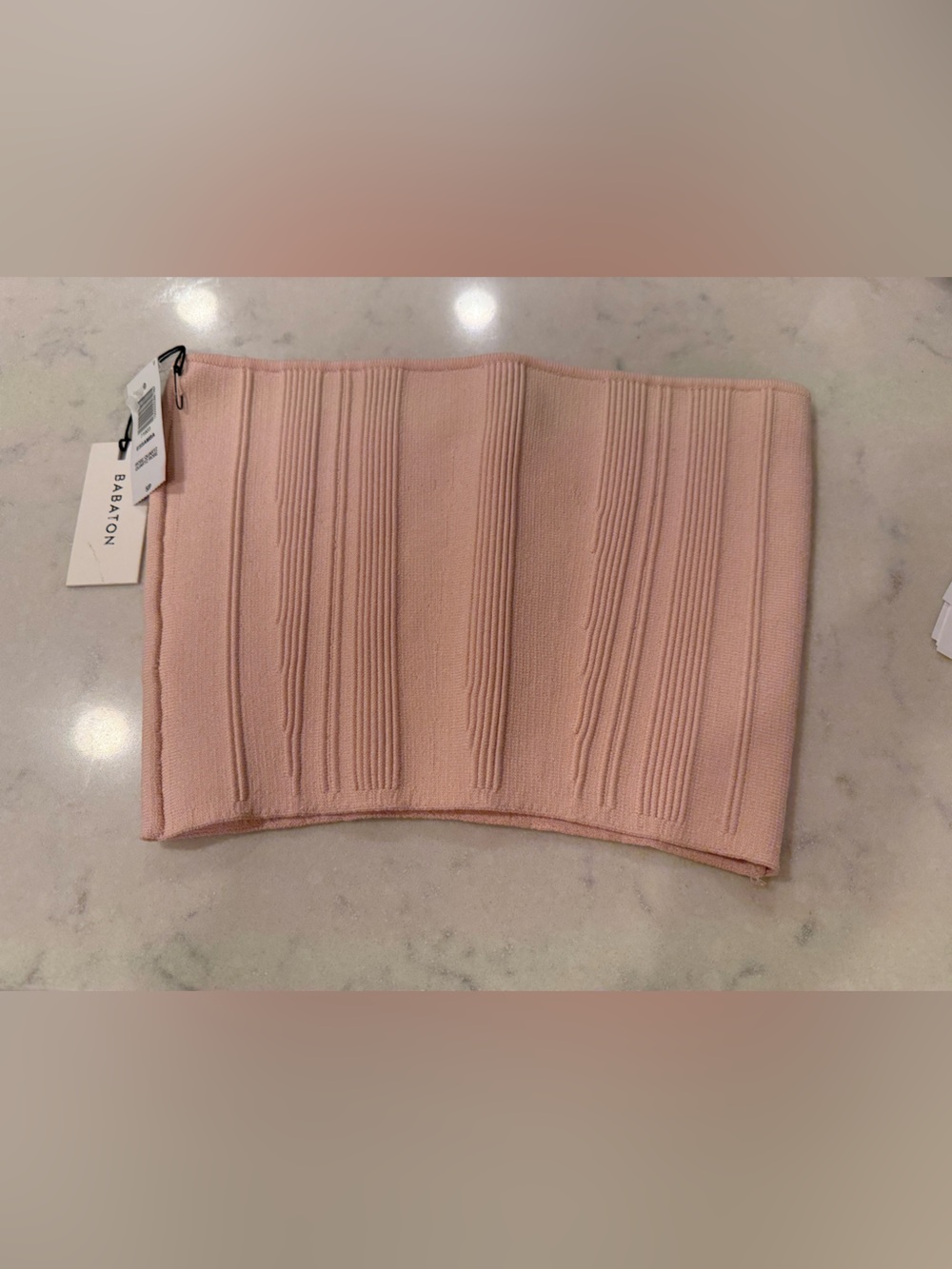 Aritzia Babaton Rose Quartz  Ribbed Tube Top Small